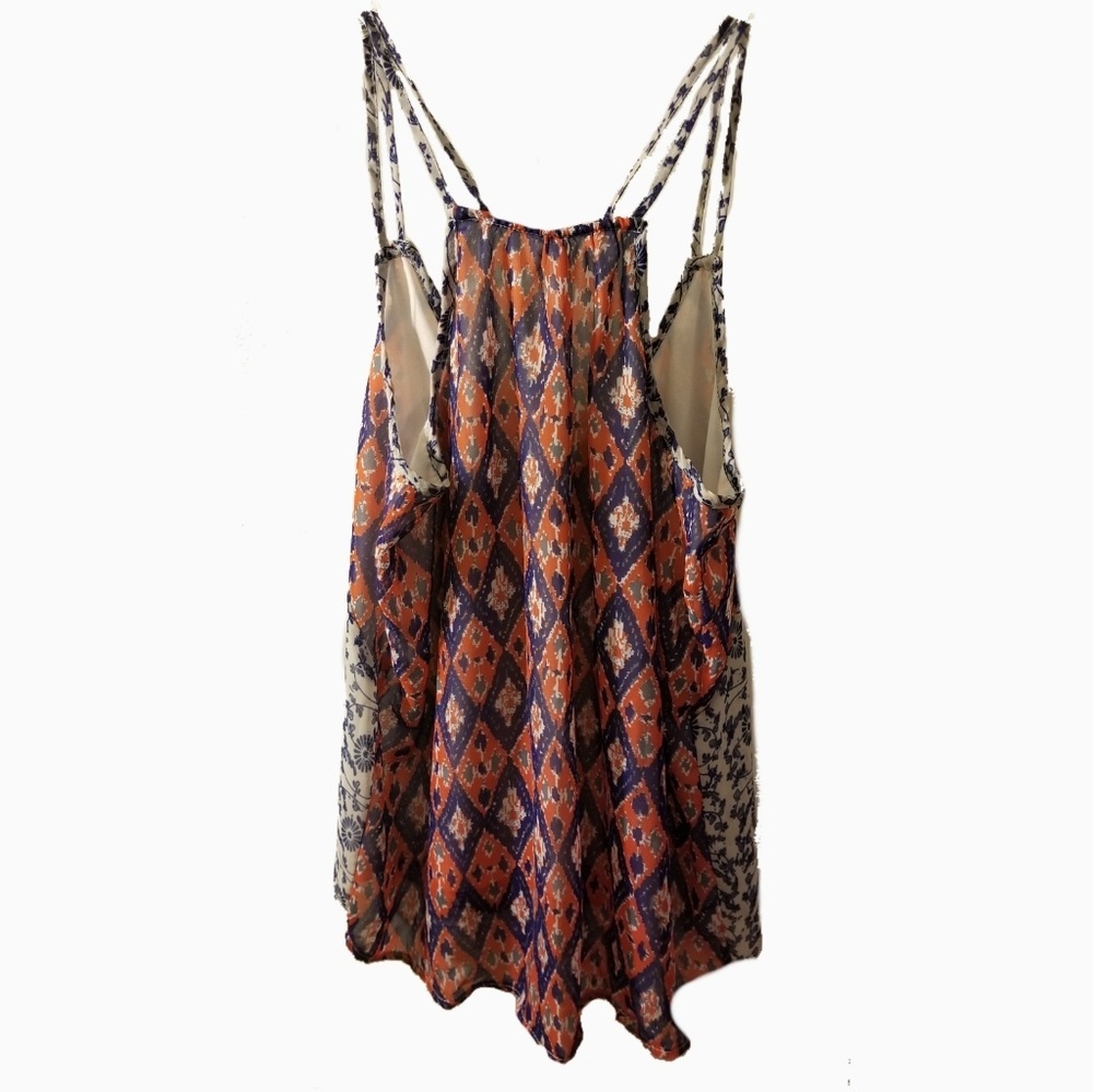 ^Shrinking Violet Lined Boho Flutter Tank Small - image 2